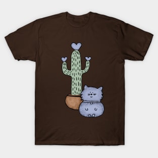 A cactus and a cat T-Shirt